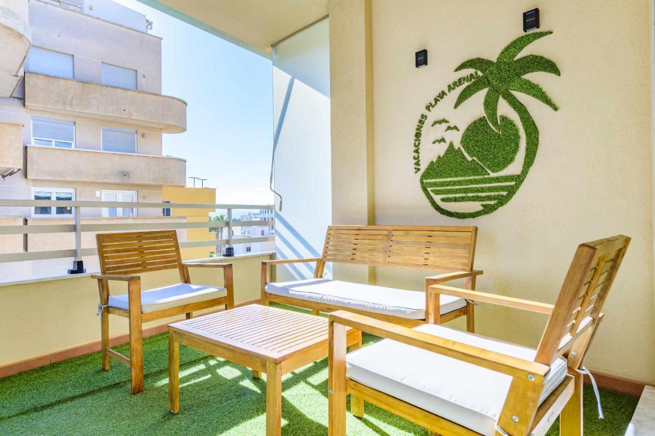 Apart Port Arenal Con Terraza Y Piscina Burriana Buitenkant foto